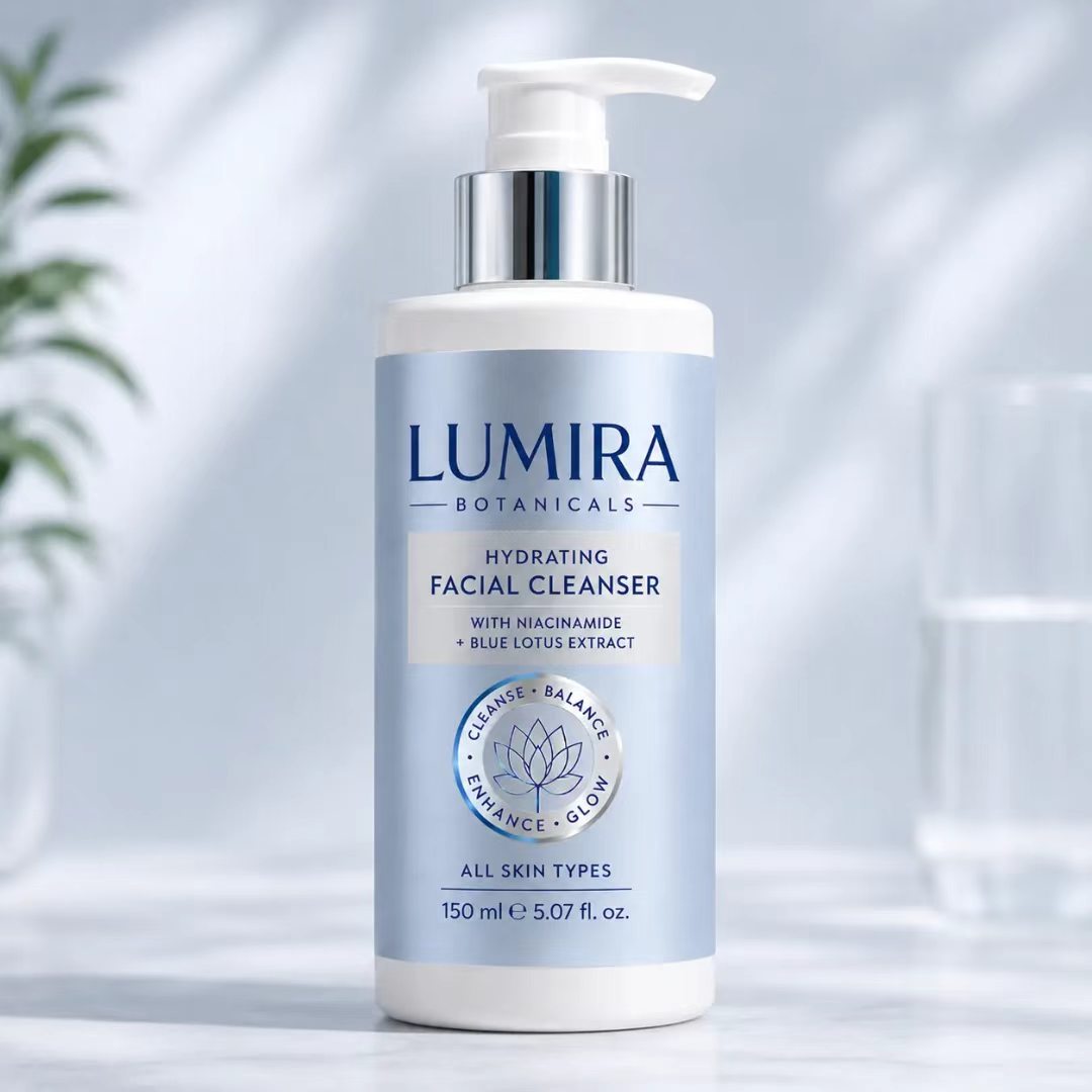 Luxury Skincare Labels - Custom Luxury Blue/Silver Foil BOPP Metal