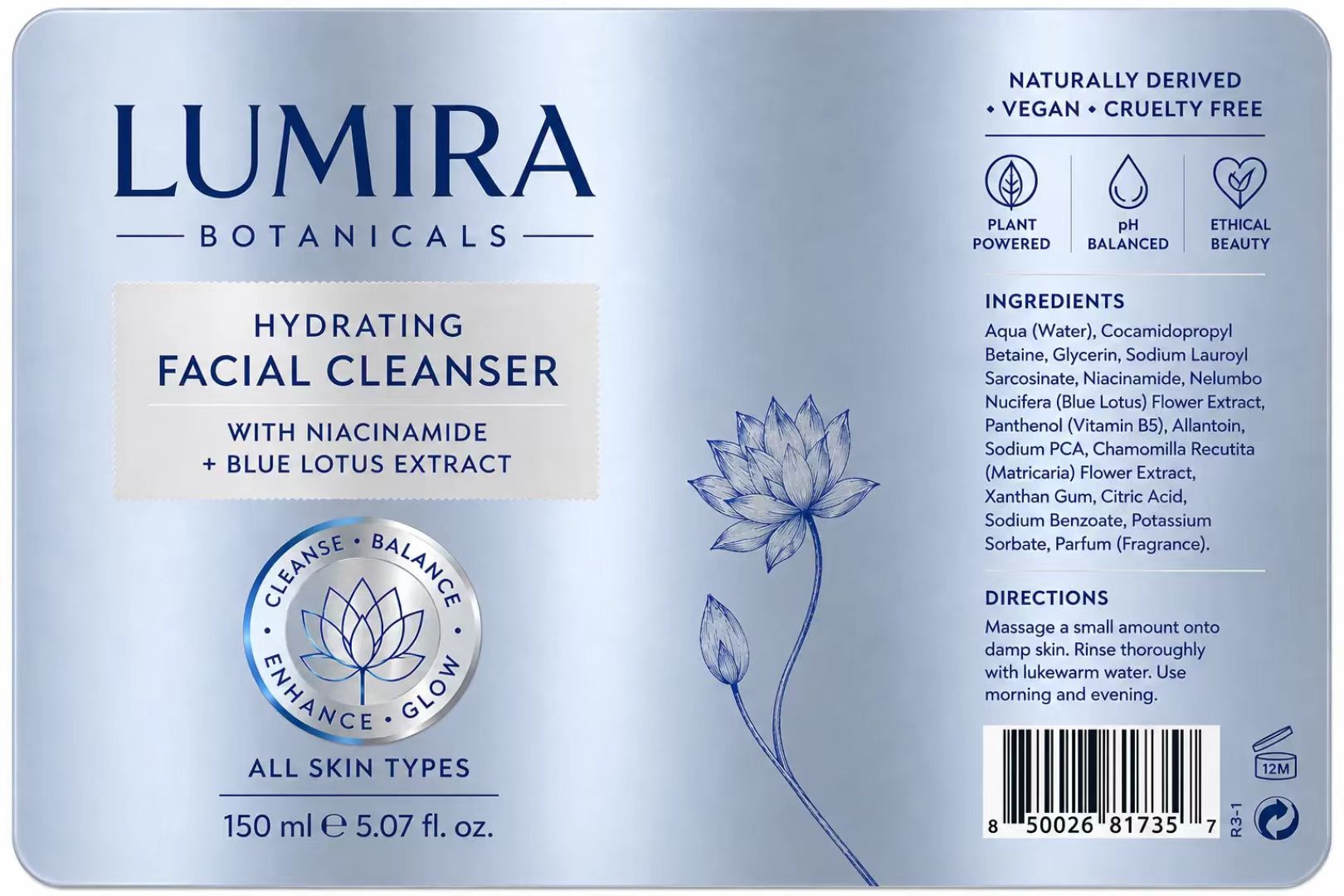 Custom Luxury Blue/Silver Foil - огляд і ціна Luxury Skincare Labels