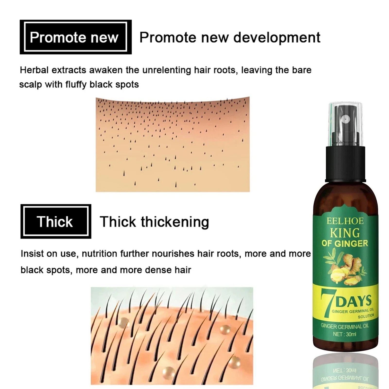 2024 Ginger Hair Growth Serum  - огляд і ціна Growth Factor Serum