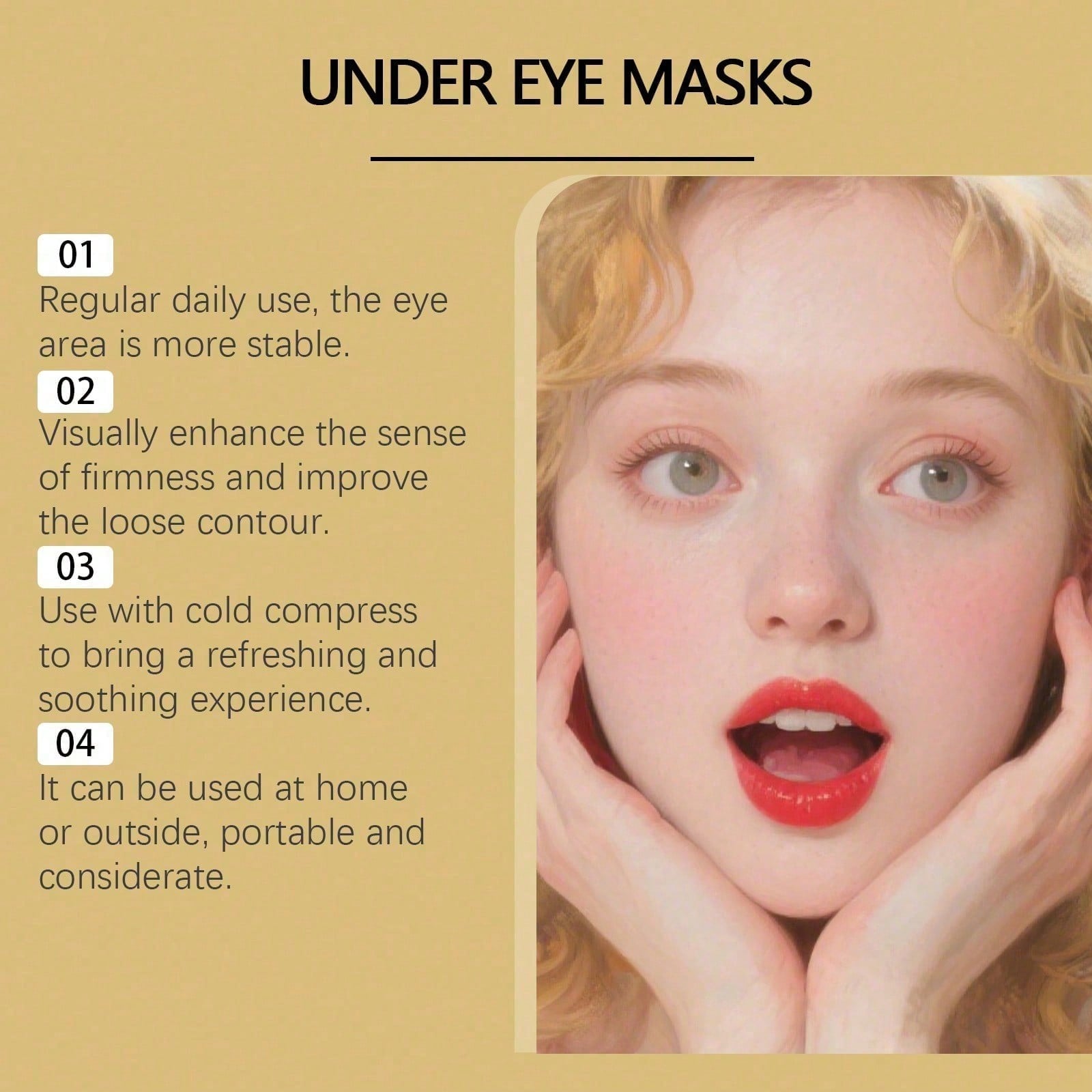 24K Gold Eye Mask, 60 Count Lu - огляд і ціна Luxury Skincare Line